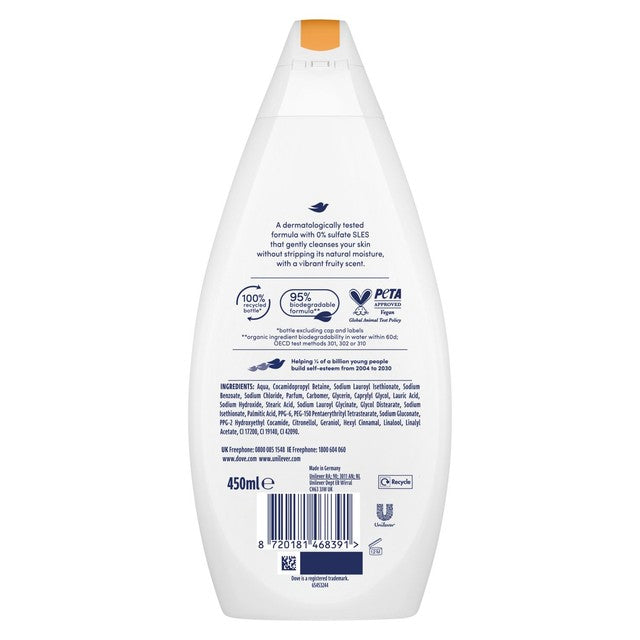 Dove Fruity Nourish body wash 450ml - British product