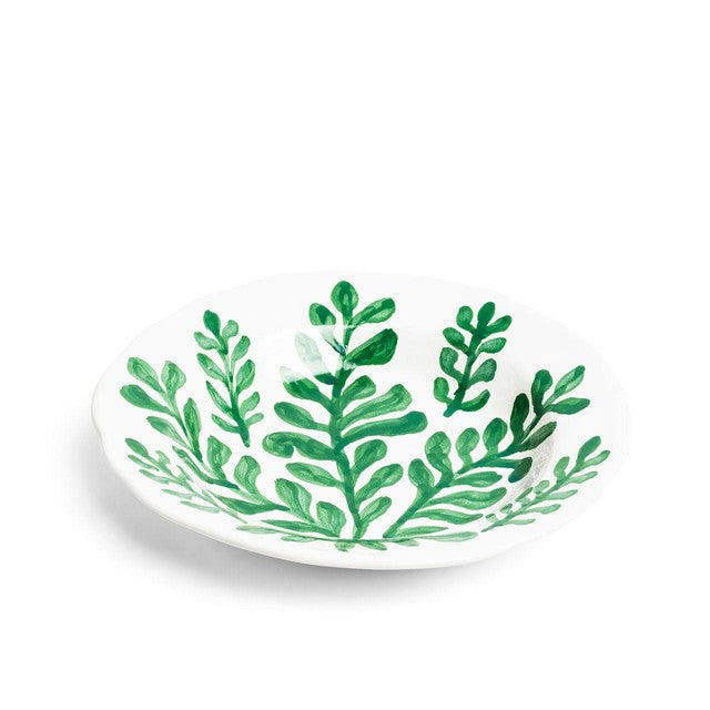 Daylesford leaf green shallow bowl 21cm - British product