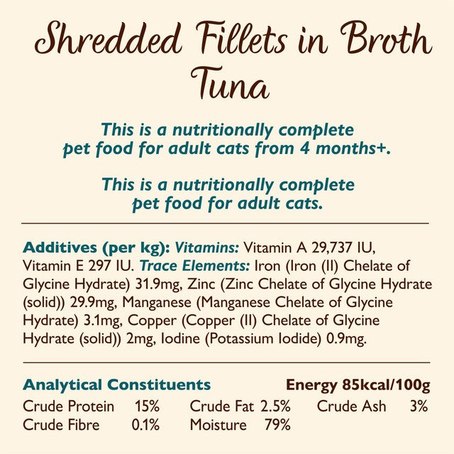 Lily's Kitchen shredded fillets cat food variety pack 8x70g, UK version