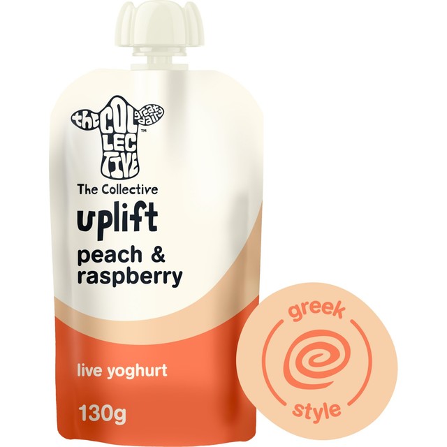 The Collective peach and raspberry yoghurt 130g (British brand)