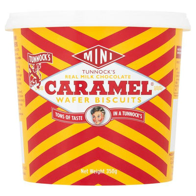 Sainsburys Tunnocks Mini Caramel Wafer Biscuits 350g- Buy online at McGrocer