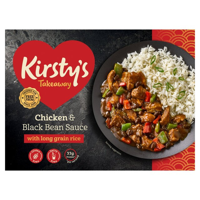Kirstys Chicken in Black Bean Sauce ready meal 450g, UK version