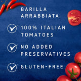 Barilla Arrabbiata tomato and chilli pasta sauce 400g - British product