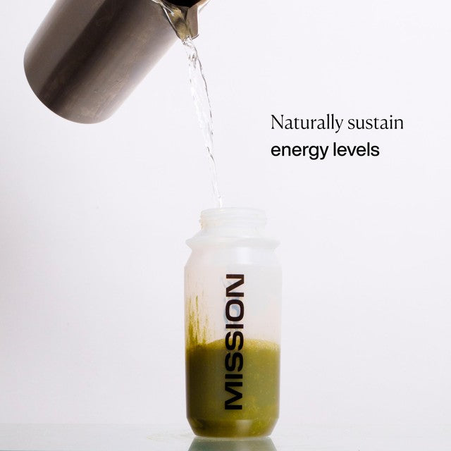 MISSION Hydrate Matcha Powder Sachets with Orange and Yerba Mate, imported from the UK
