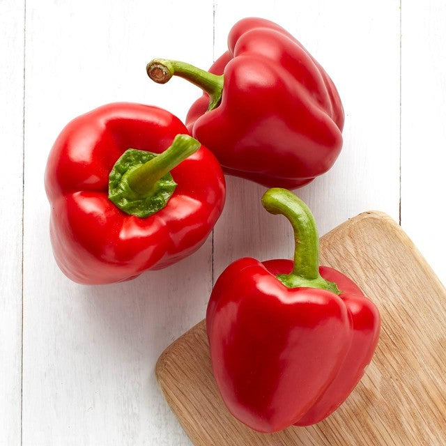 Ocado rote Paprika 3er Pack, importiert aus Großbritannien