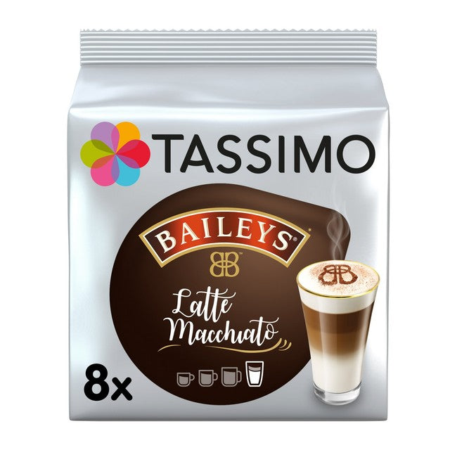 Tassimo Baileys Latte Macchiato coffee pods 8 pack (British brand)