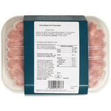 DukesHill gluten-free extra meaty pork sausages 400g - British product