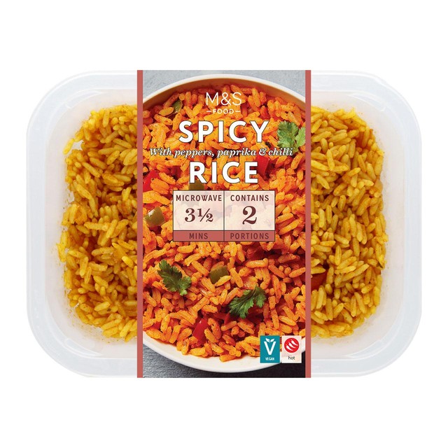 M&S Spicy Rice 300g, imported from the UK