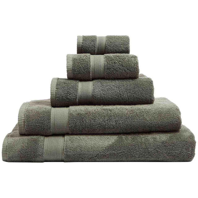 M&S pure cotton bath towel moss green 550 GSM, imported from the UK