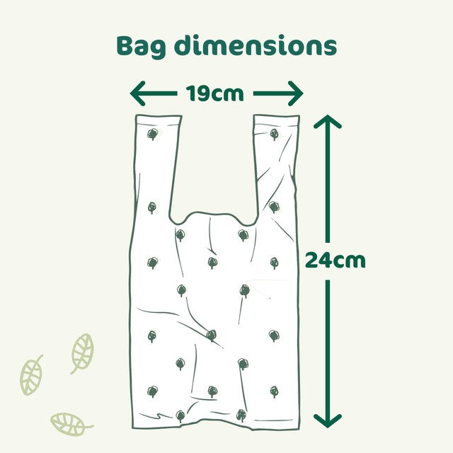 Naty biodegradable nappy bags 50 pack, imported from the UK