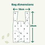 Naty biodegradable nappy bags 50 pack, imported from the UK