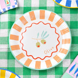 Talking Tables Summer Bon paper plates pack of 12 (British brand)