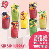 Love Smoothie avocado, mango spinach and coconut smoothie mix 4 x 120g, UK version