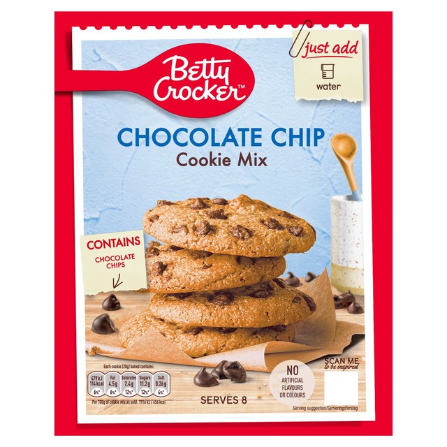 Betty Crocker chocolate chip cookie mix 200g - British product