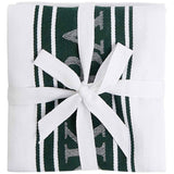 M&S dark green striped tea towels 3 pack, imported from the UK