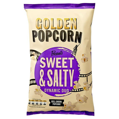 Sainsburys Golden Popcorn Presents Sweet Salty Dynamic Duo Reel Cinema Popcorn 70g- Buy online at McGrocer