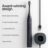 Ordo Sonic+ Electric Toothbrush and Charging Travel Case in Charcoal Grey, imported from the UK