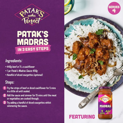 M&S Patak's Madras Karri Saus 450g - Kjøp online hos McGrocer