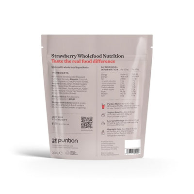 Purition Erdbeeren Vollwert-Nahrungspulver 250g
