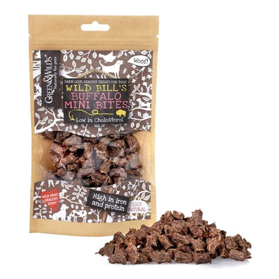 M&S Green & Wilds Buffalo Mini Bites Dog Treats 75g- Buy online at McGrocer
