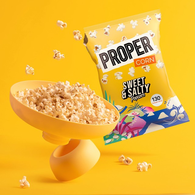 Propercorn Sweet & Salty popcorn 90g, imported from the UK