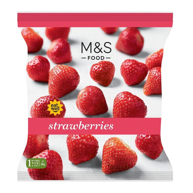 Fresas congeladas M&S 500g, importadas del Reino Unido