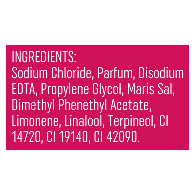 Radox Feel Radiant bath salts with strawberry and raspberry scent - British brand