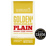 Marriage's Golden Wholegrain Plain Flour 1kg, imported from the UK