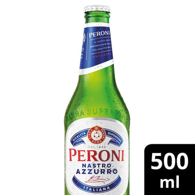 M&S Peroni Nastro Azzurro Lager Beer 500ml- Buy online at McGrocer