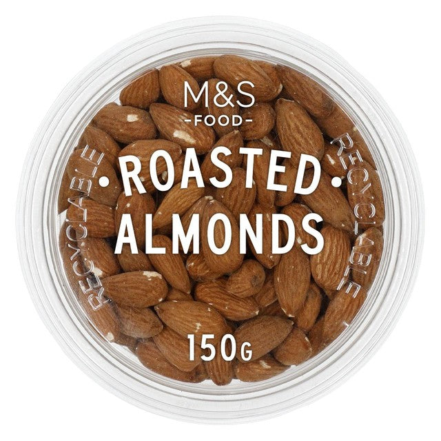 M&S roasted almonds pot with high fibre and Vitamin E - British product