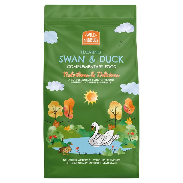 Wild Nibbles Swan & Duck food floating pellets (British brand)
