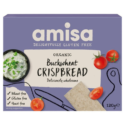 خبز مقرمش Amisa عضوي خالٍ من الغلوتين بالحمص 120 جرام من M&S - اشترِ عبر الإنترنت من McGrocer