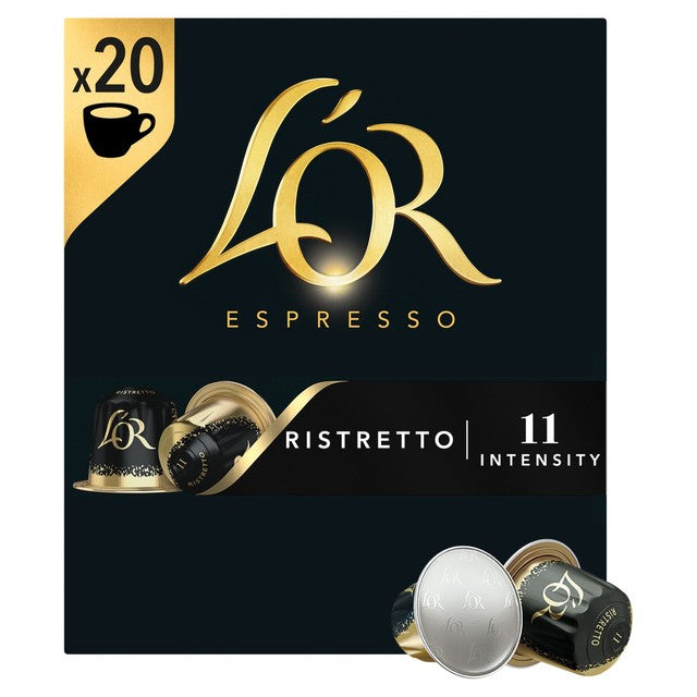 L'OR Ristretto coffee pods intensity 11 x20 pack, UK version