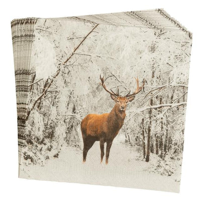 Sainsburys Sainsburys Home Stag Napkin 20pk- Buy online at McGrocer