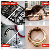 Brasso metal polish wadding for brass copper stainless steel, imported from UK