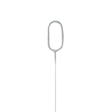 Unique Party silver number 0 sparkler candle 3.2x17x0.3 cm, imported from the UK