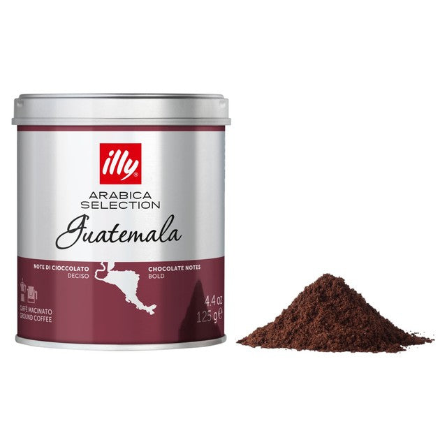 Illy ground coffee Guatemala 125g, UK version