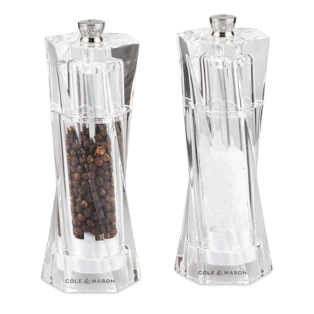 Cole & Mason Aldeburgh salt and pepper mill set 14cm - British product