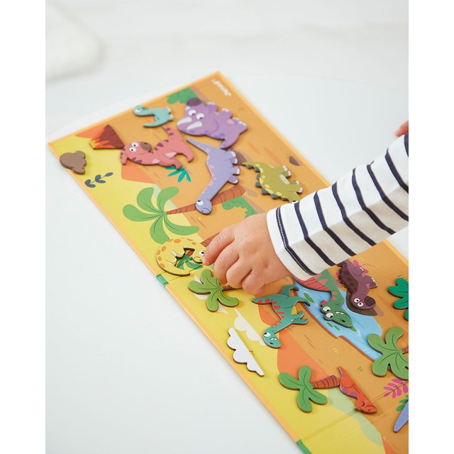 Janod Magneti'stories Dinosaurs magnetic game 18cm - British product