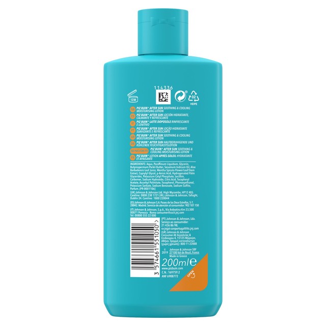 Piz Buin after sun lotion 200ml, imported from the UK