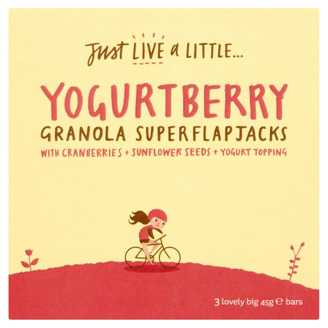 Just Live a Little Yogurt Flapjack Bar 3x45g