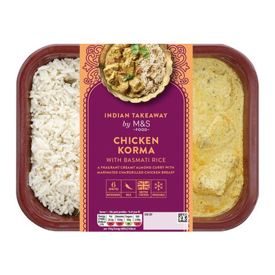 M&S Kylling Korma med Basmati Ris - Britisk Ferdigmat