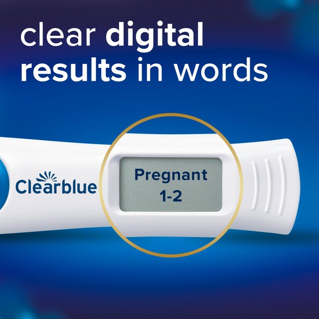 Clearblue digital pregnancy test with weeks indicator - British product