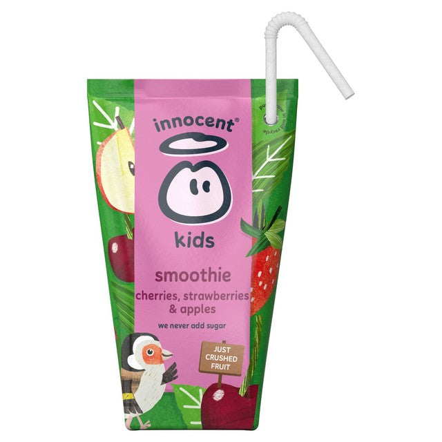 Innocent Kids cherries, strawberries & apples smoothies 4 x 150ml, UK version