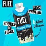 FUEL10K Vanilla high protein breakfast shake 330ml - British product