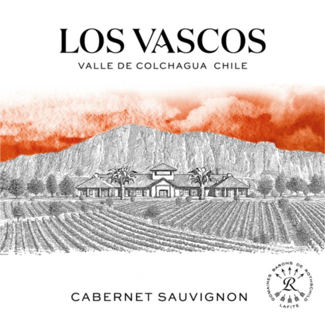 Los Vascos Cabernet Sauvignon red wine 75cl, imported from the UK