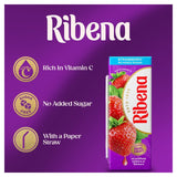 Ribena strawberry no added sugar juice carton, UK version