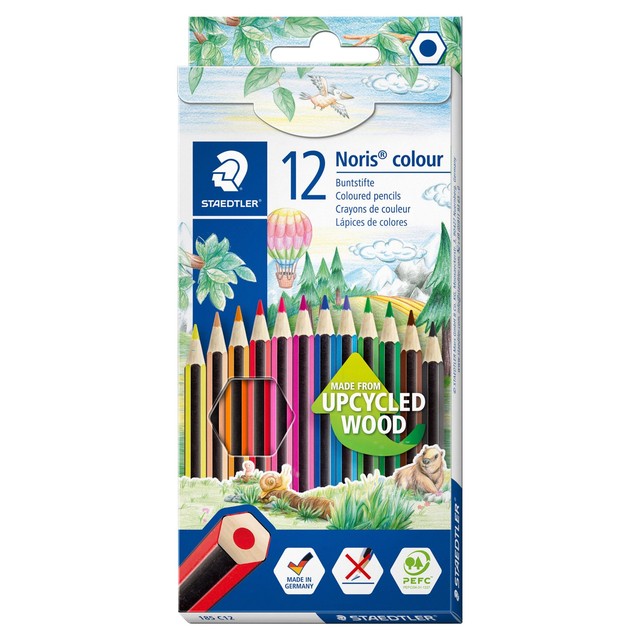 Staedtler Noris Colour colouring pencils 12 pack (British brand)