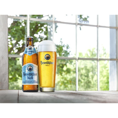 M&S Benediktiner Hell German Helles Lager Beer 500ml- Buy online at McGrocer