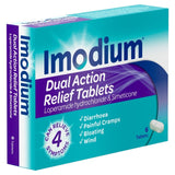 Imodium Dual Action Relief Tablets 6 Tablets, UK version